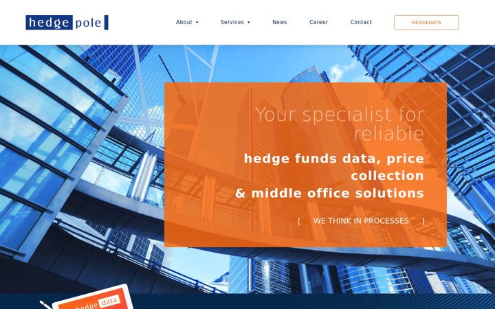 Screenshot of hedgepole.com