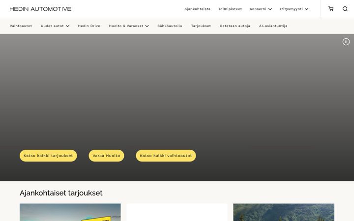 Screenshot of hedinautomotive.fi