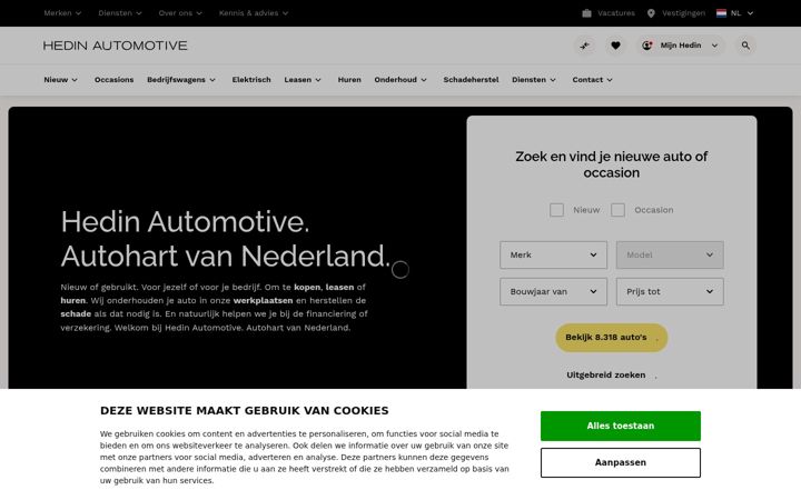 Screenshot of hedinautomotive.nl