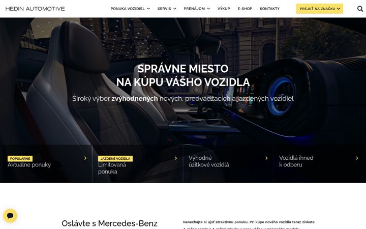 Screenshot of hedinautomotive.sk