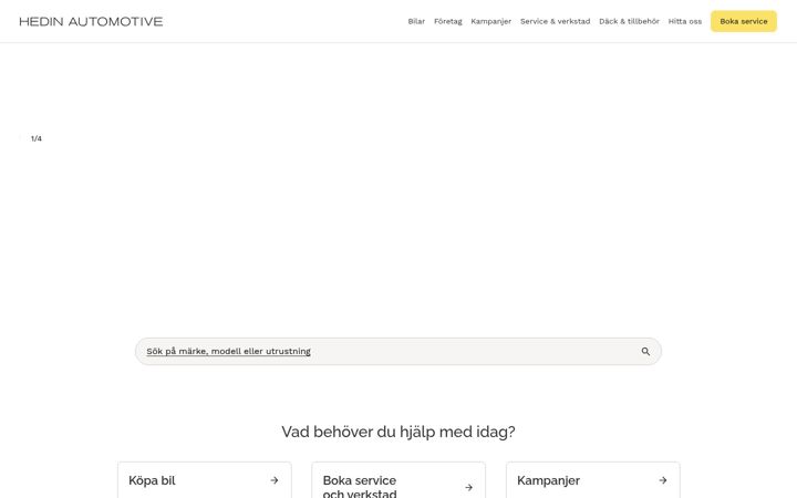 Screenshot of hedinbil.se