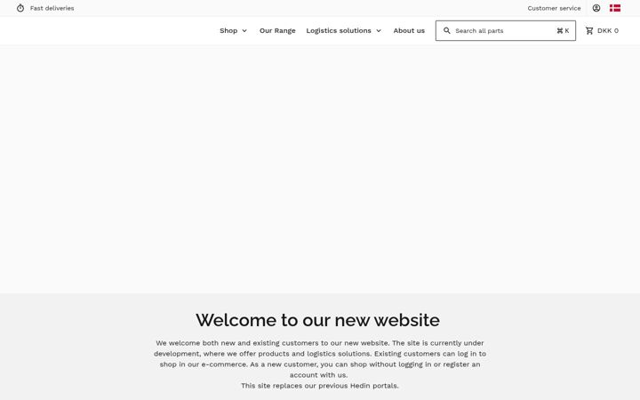 Screenshot di hedinparts.com