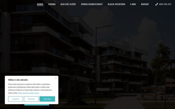 Screenshot of hedinreal.eu