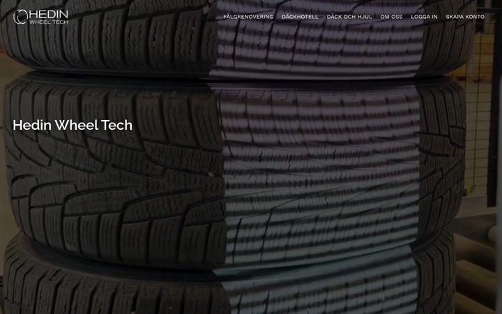 Screenshot of hedinwheeltech.se