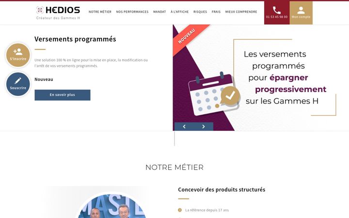 Screenshot of hedios.com