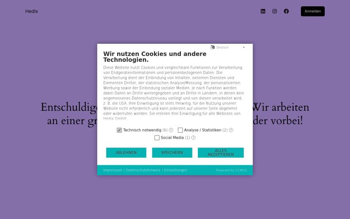 Screenshot of hedix.eu