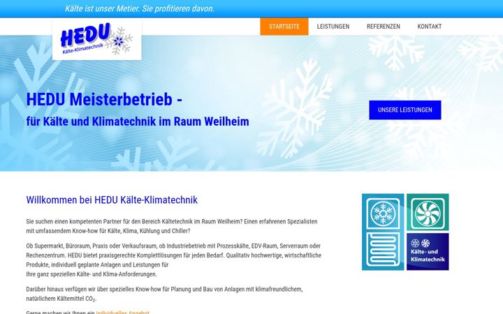 Screenshot of hedu-kaeltetechnik-weilheim.de