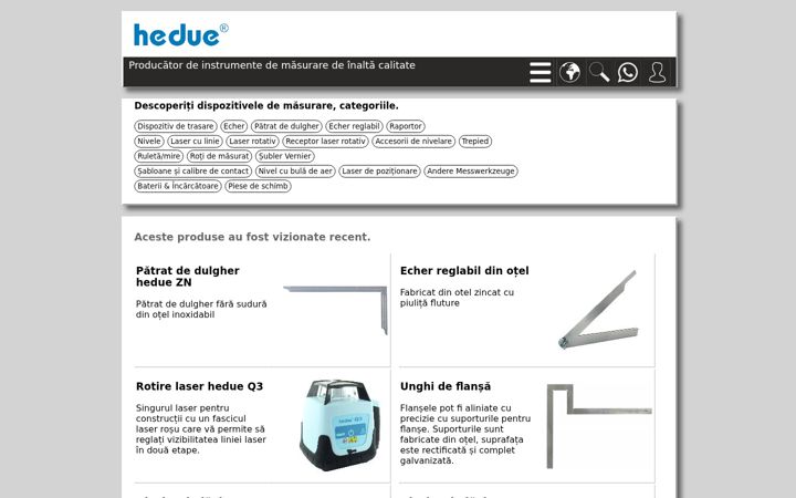 Screenshot of hedue.ro