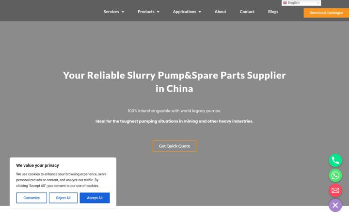 Screenshot of hedunpumps.com