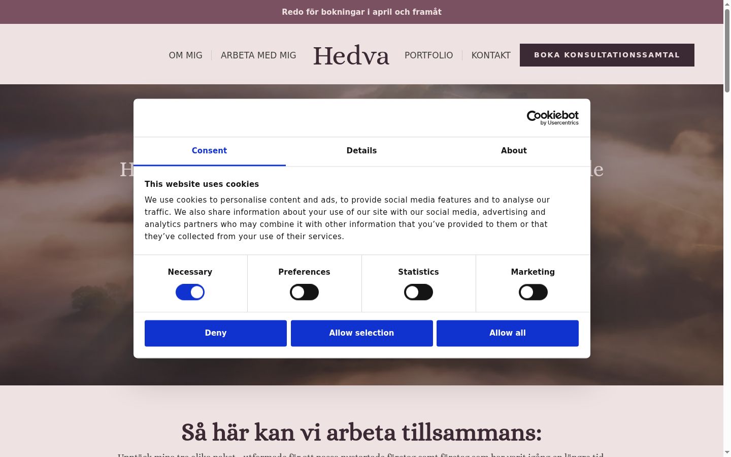 Zrzut ekranu banera zgody wyświetlanego przed jakąkolwiek interakcją