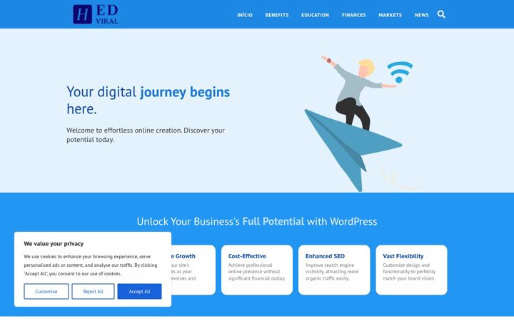 Screenshot of hedviral.com