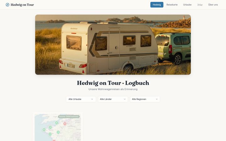 Ekrano kopija hedwigontour.de
