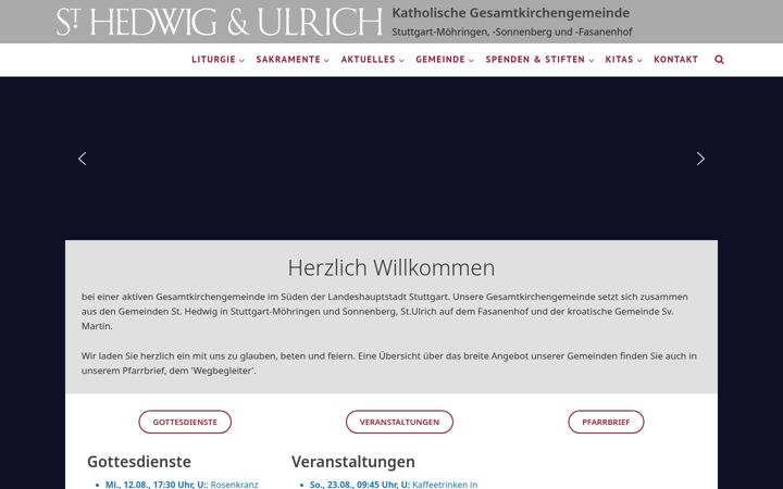 Ekrano kopija hedwigundulrich.de