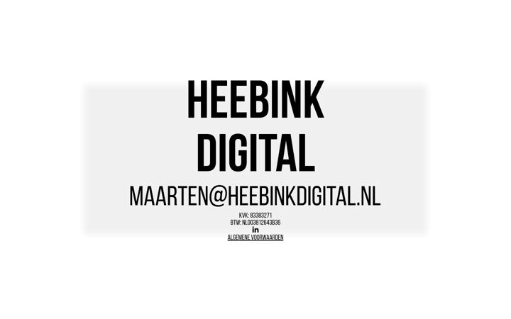 Screenshot of heebinkdigital.nl