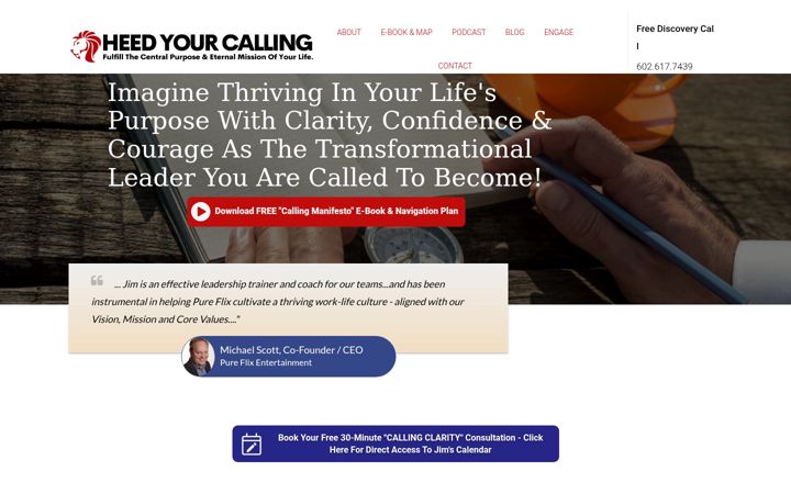 Screenshot of heedyourcalling.com