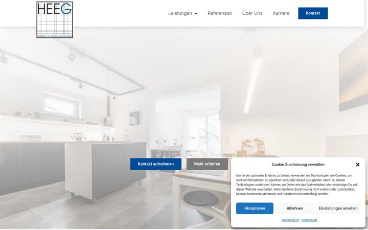 Screenshot of heeg-einrichtungen.de