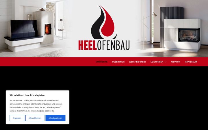 Screenshot of heelofenbau.at