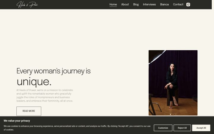 Screenshot of heelsofpower.ro