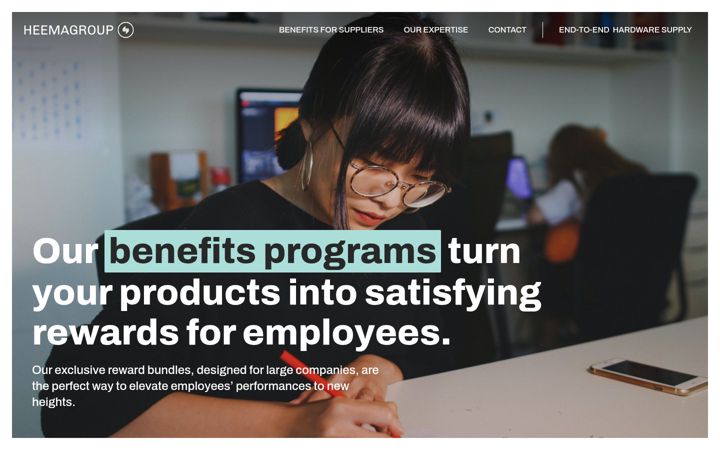 Screenshot of heemagroup.com