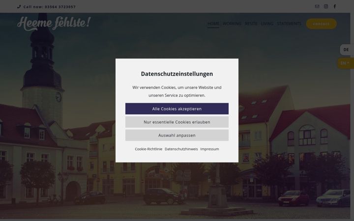 Skjermbilde av heeme-fehlste.de