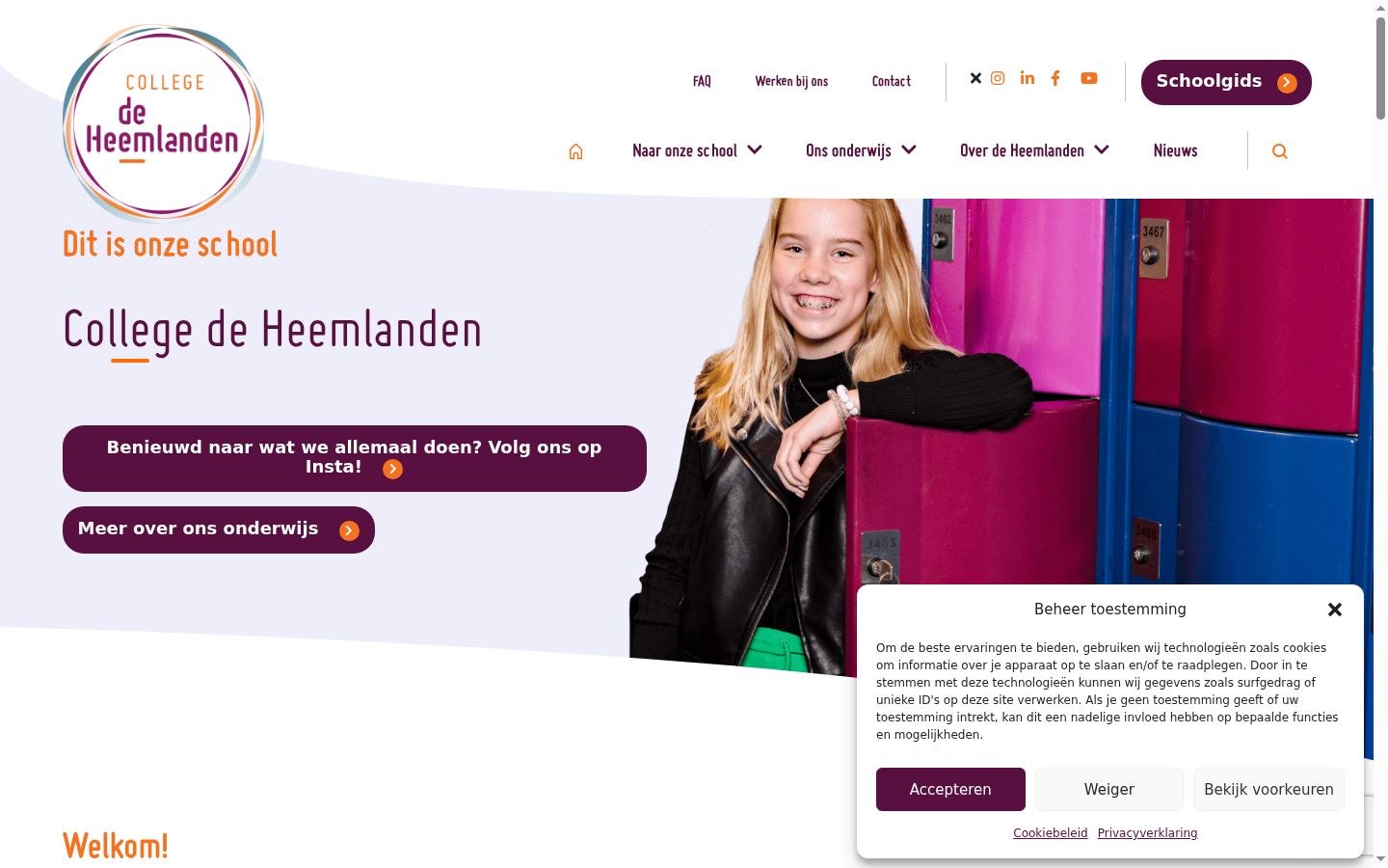 Screenshot tal-banner tal-kunsens muri qabel kwalunkwe interazzjoni