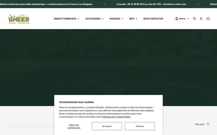 Screenshot of heer-robot-tondeuse.com