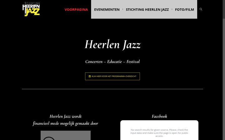 Screenshot of heerlenjazz.nl
