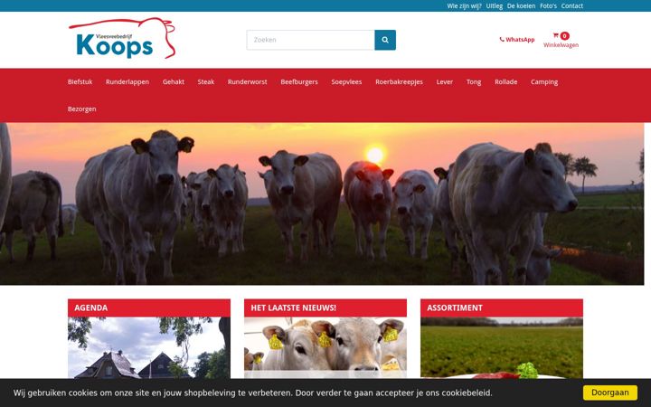 Screenshot of heerlijkrundvlees.nl