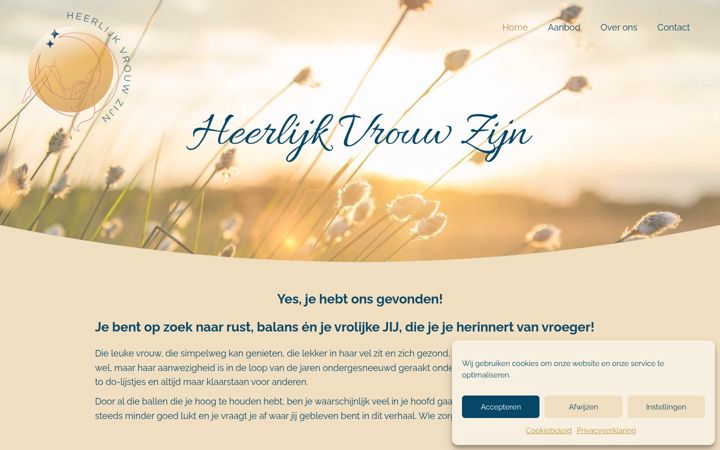 Screenshot of heerlijkvrouwzijn.nl