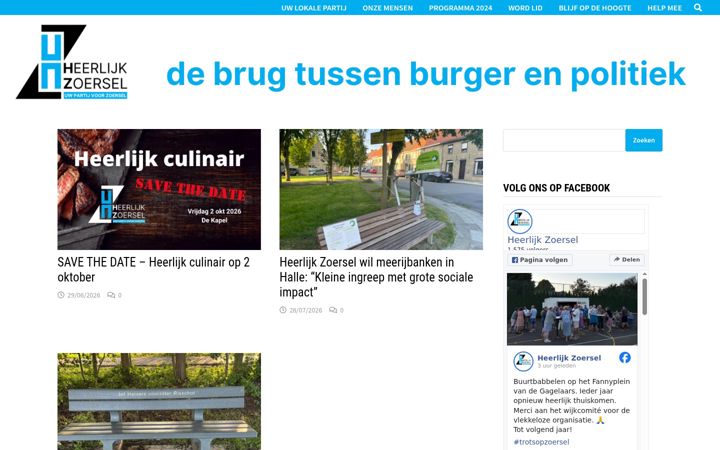 Screenshot of heerlijkzoersel.be