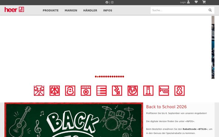 Screenshot of heermusic.com