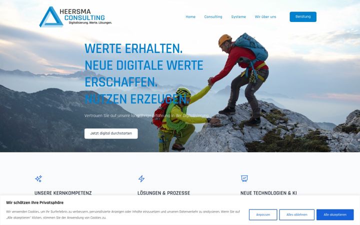 Skjermbilde av heersma-consulting.de