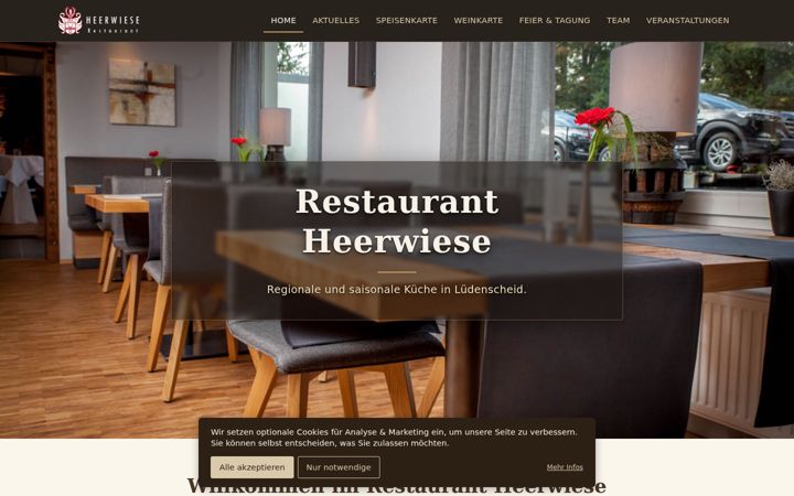 Skjermbilde av heerwiese.de