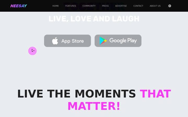 Screenshot di heesay.com