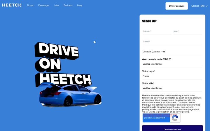 Screenshot of heetch.com