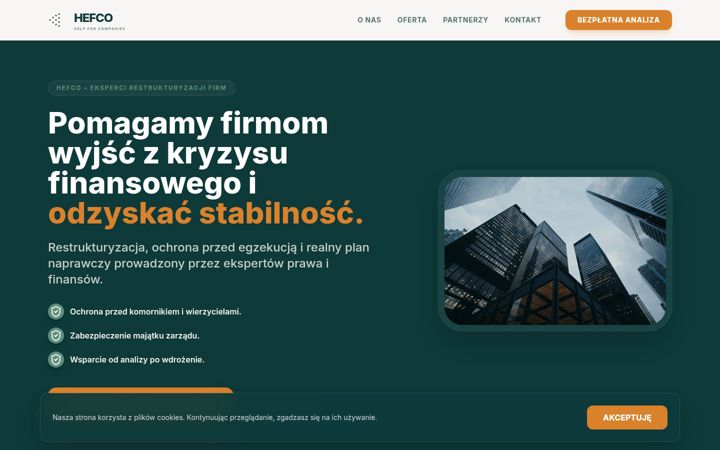 Screenshot of hefco.pl