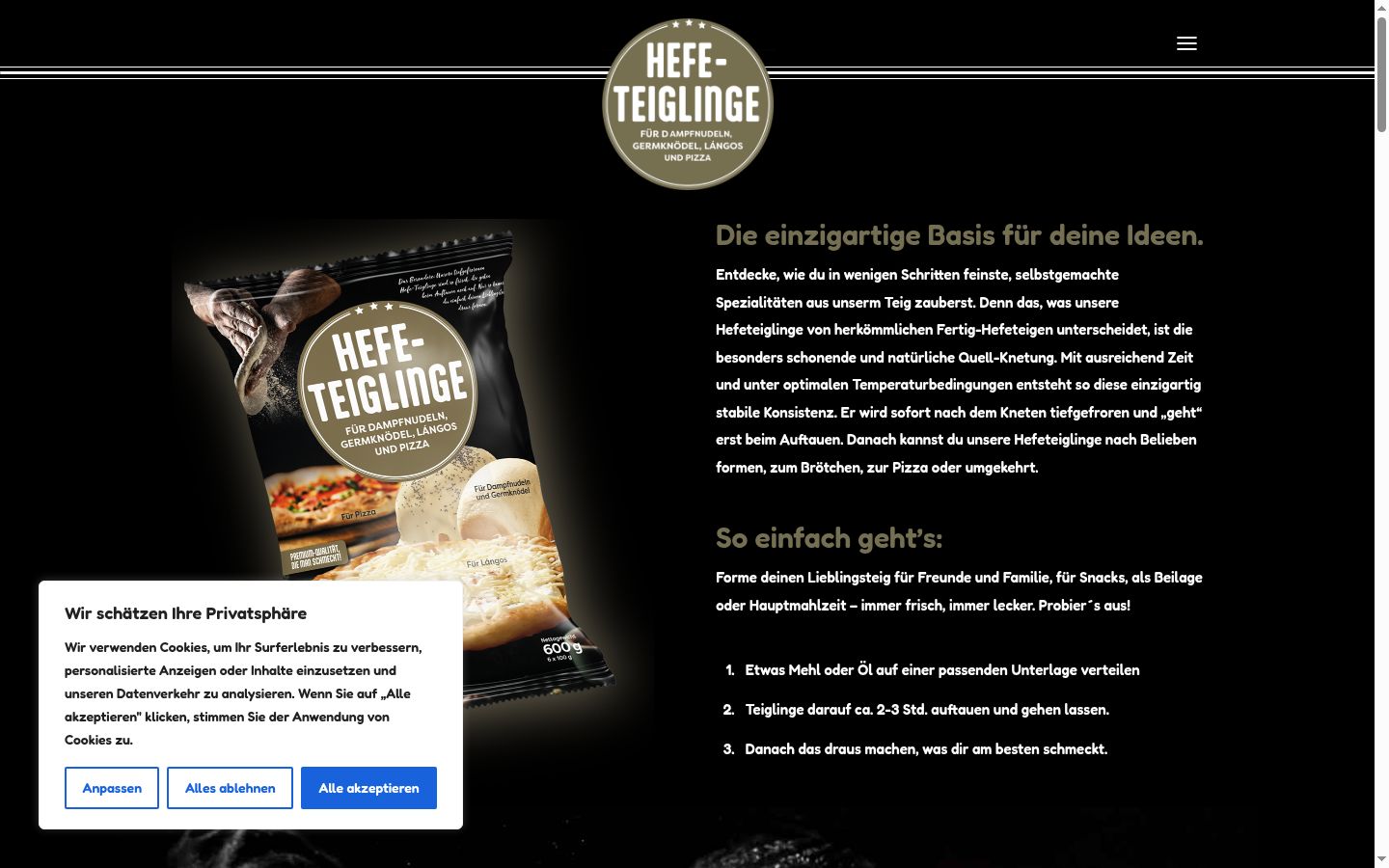 Sutikimo reklamjuostės, rodytos prieš bet kokią sąveiką, ekrano kopija