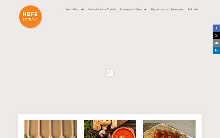 Screenshot of hefeextrakt.info