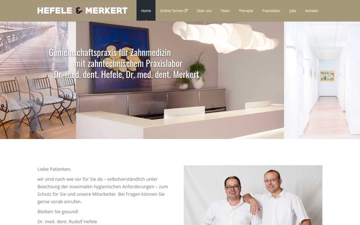 Skjermbilde av hefele-merkert.de