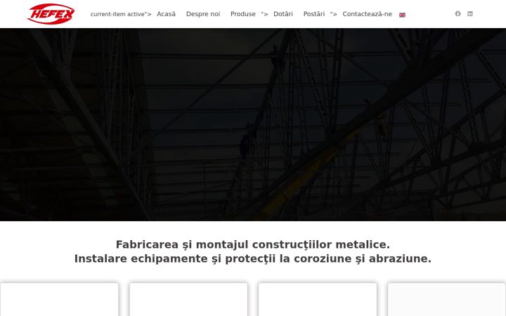 Screenshot of hefex.ro
