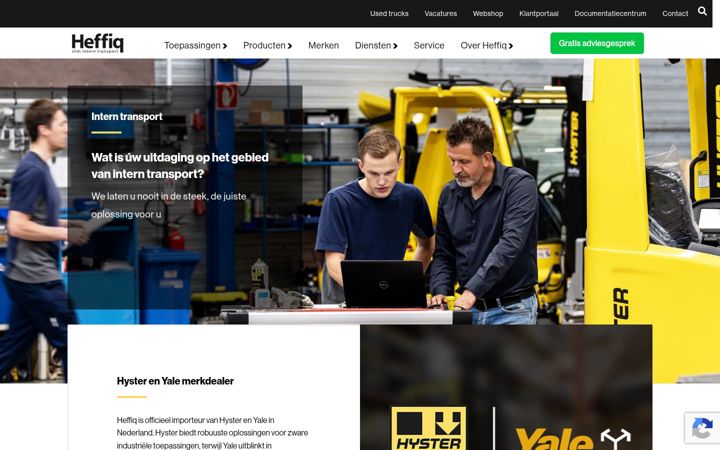 Kuvakaappaus sivustosta heffiq.nl