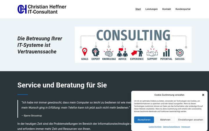 Screenshot of heffner.consulting