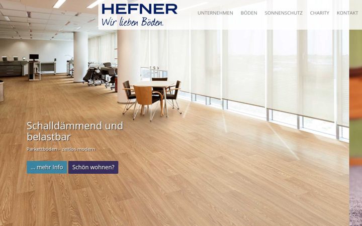 Skjermbilde av hefner-boden.de