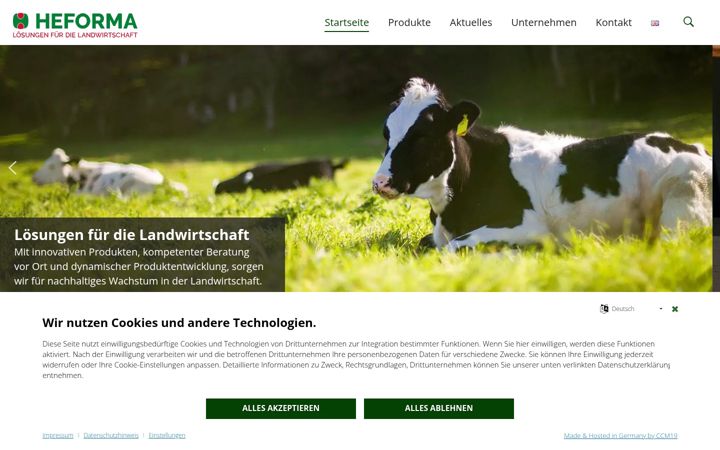 Skjermbilde av heforma.de