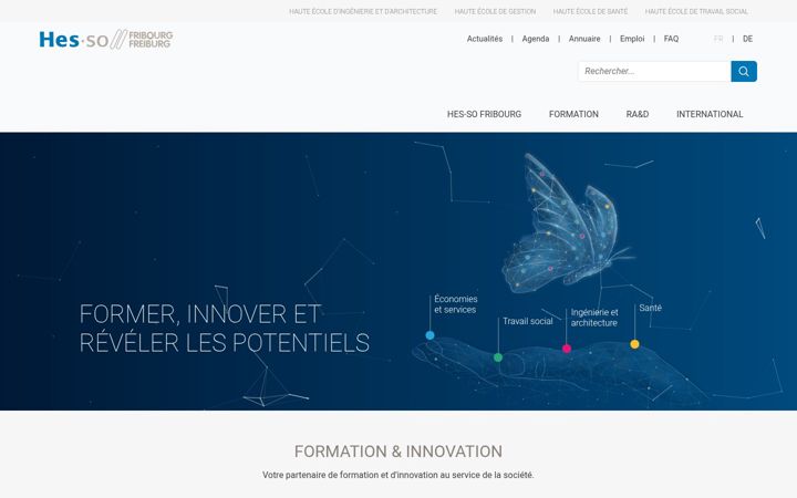 Screenshot of hefr.ch