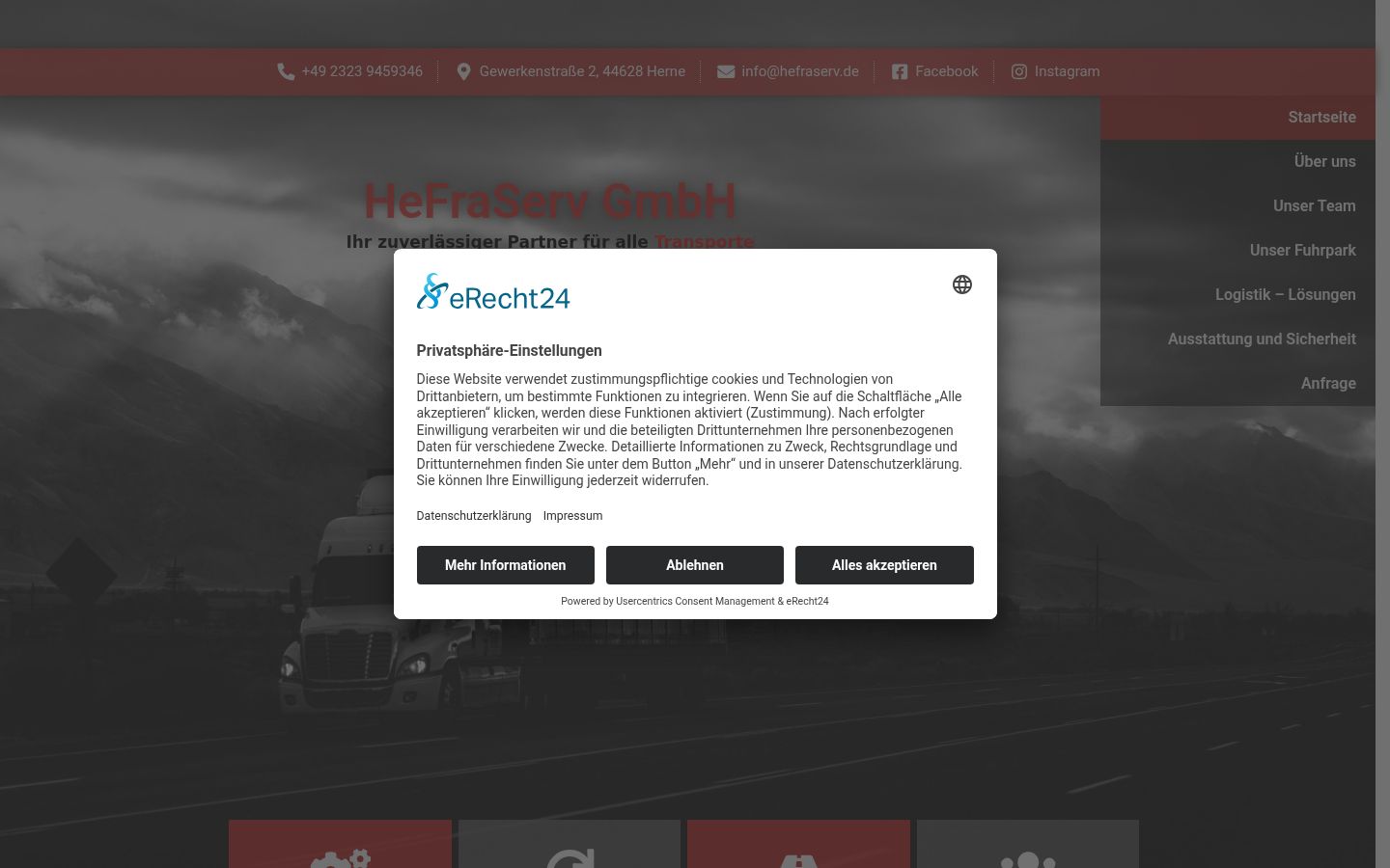 Screenshot tal-banner tal-kunsens muri qabel kwalunkwe interazzjoni