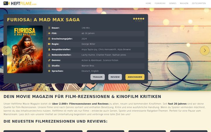 Posnetek zaslona heftfilme.com