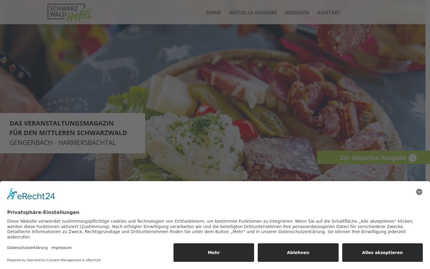 Screenshot tal-banner tal-kunsens muri qabel kwalunkwe interazzjoni