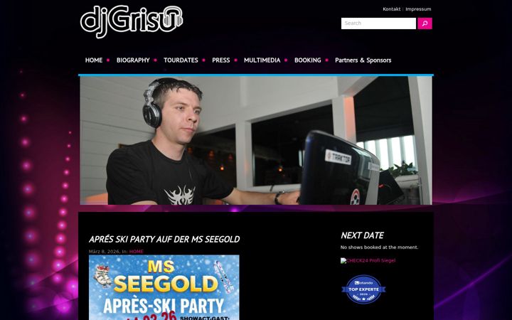Snímek obrazovky hegau-dj.de
