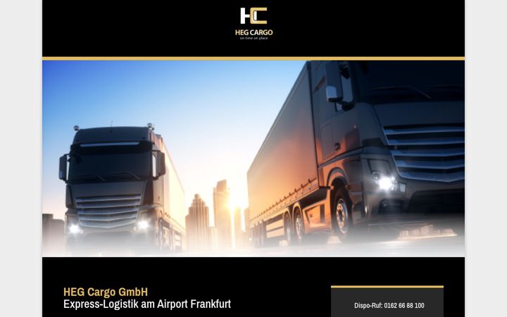Screenshot of hegcargo.com